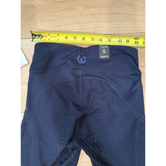 Kerrits Women's Full Seat Riding Tights Size S Navy Blue Grip Pockets Pattern An - Picture 12 of 12